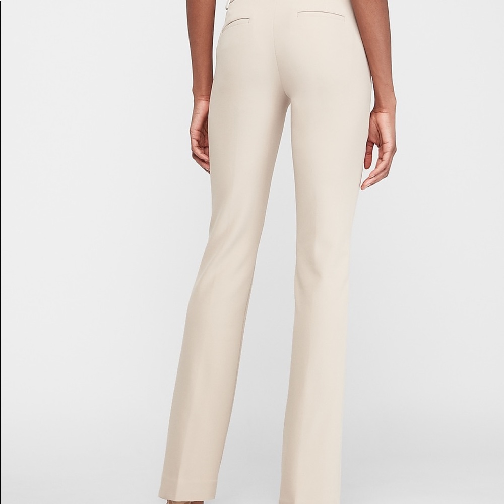 Express Mid Rise Barely Boot Columnist Pants - Picture 2 of 8